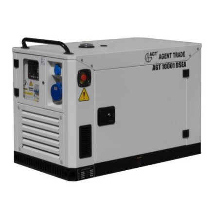 AGT 10001 DSEA dízel AVR áramfejlesztő, 230V-9,6 kVA, hangszigetelt burkolat