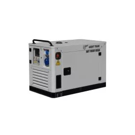   AGT 10001 DSEA dízel AVR áramfejlesztő 230V-9,6 kVA, hangszigetelt burkolat, automatikus indítás