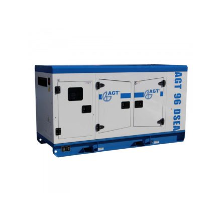 AGT 96 DSEA dízel AVR áramfejlesztő 400V-94 kVA, hangszigetelt burkolat, automatikus indítás