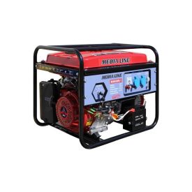   MEDIA LINE MLG 6500 Estart áramfejlesztő (15 LE benzinmotor, elektromos indítás, AVR)