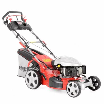 HECHT 5534 SWE 5 IN 1 - BENZINMOTOROS ÖNJÁRÓ FŰNYÍRÓ 173CCM, 6 LE MUNK.SZ.:51 FÉM, MULCS